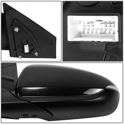 RETROVISOR MIRROR - OE STYLE - HYUNDAI IONIQ 17-22 - WITH POWER WITH HEATED GLASS WITH TURN SIGNAL - DRIVER SIDE - PAINT TO MATCH - BLACK