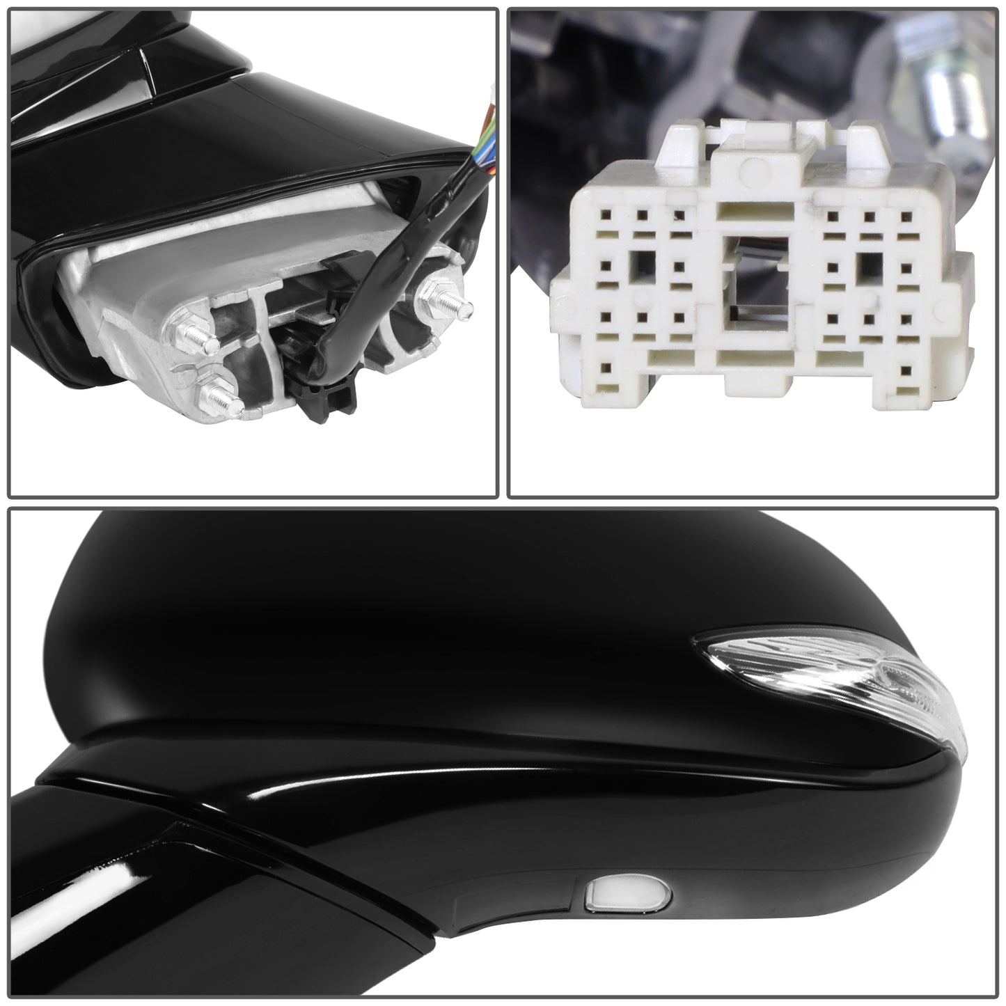 RETROVISOR MIRROR - OE STYLE - HYUNDAI SANTA FE 19-20 - WITH POWER WITH HEATED GLASS - DRIVER SIDE - PAINT TO MATCH - BLACK