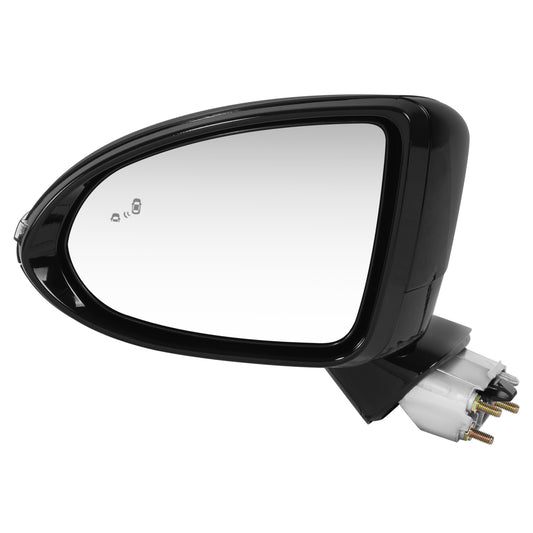 RETROVISOR MIRROR - OE STYLE - HYUNDAI SONATA 20-23 - WITH POWER WITH HEATED GLASS WITH BLIND SPOT - N LINE/SEL PLUS/SPORT MODELS - DRIVER SIDE - PAINT TO MATCH - BLACK