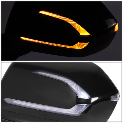 RETROVISOR MIRROR - OE STYLE - HYUNDAI PALISADE 2020-2022 - WITH POWER WITH HEATED GLASS WITH BLIND SPOT - DRIVER LEFT SIDE - BLACK