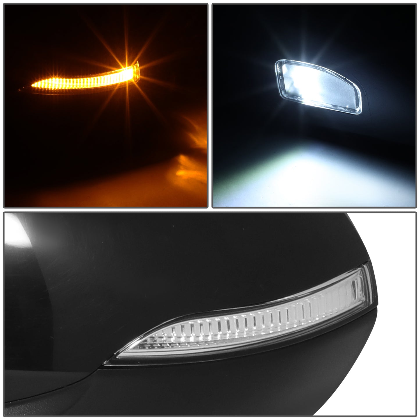 RETROVISOR MIRROR - OE STYLE - HYUNDAI IONIQ 17-22 - WITH POWER WITH HEATED GLASS WITH PUDDLE WITH TURN SIGNAL WITH MEMORY - DRIVER SIDE - PAINT TO MATCH - BLACK