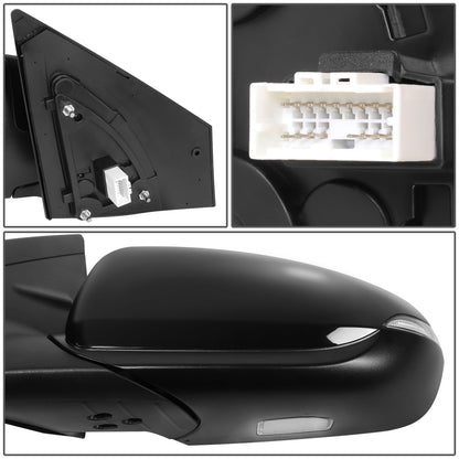 RETROVISOR MIRROR - OE STYLE - HYUNDAI IONIQ 17-22 - WITH POWER WITH HEATED GLASS WITH PUDDLE WITH TURN SIGNAL WITH MEMORY - DRIVER SIDE - PAINT TO MATCH - BLACK
