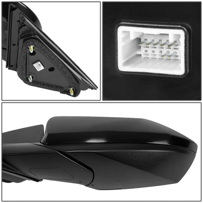 RETROVISOR MIRROR - OE STYLE - HYUNDAI ELANTRA 2021-2023 - WITH POWER U.S BUILT - DRIVER LEFT SIDE - BLACK