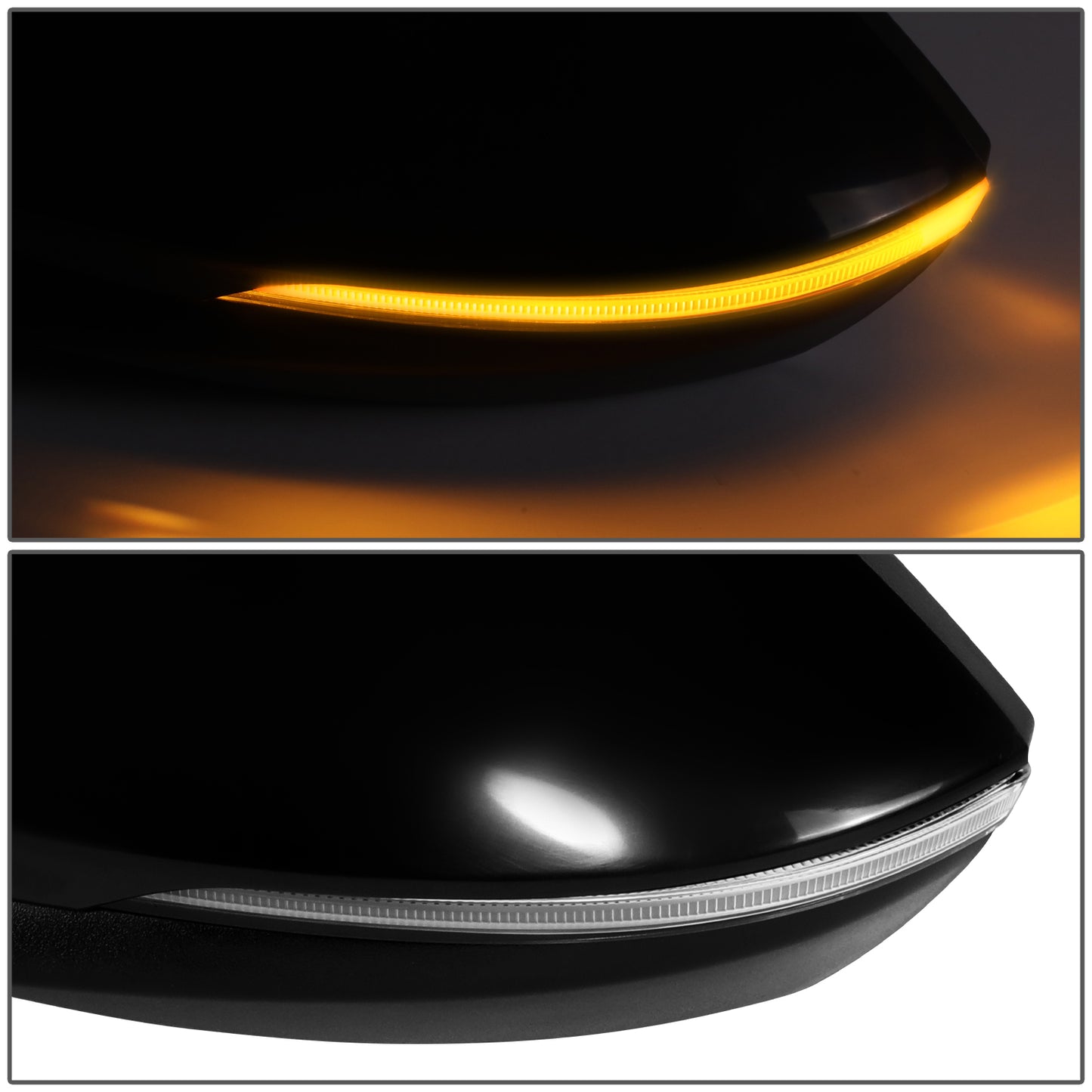 RETROVISOR MIRROR - OE STYLE - HYUNDAI ELANTRA 2021-2023 - WITH POWER WITH HEATED GLASS WITH TURN SIGNAL U.S BUILT - DRIVER LEFT SIDE - BLACK