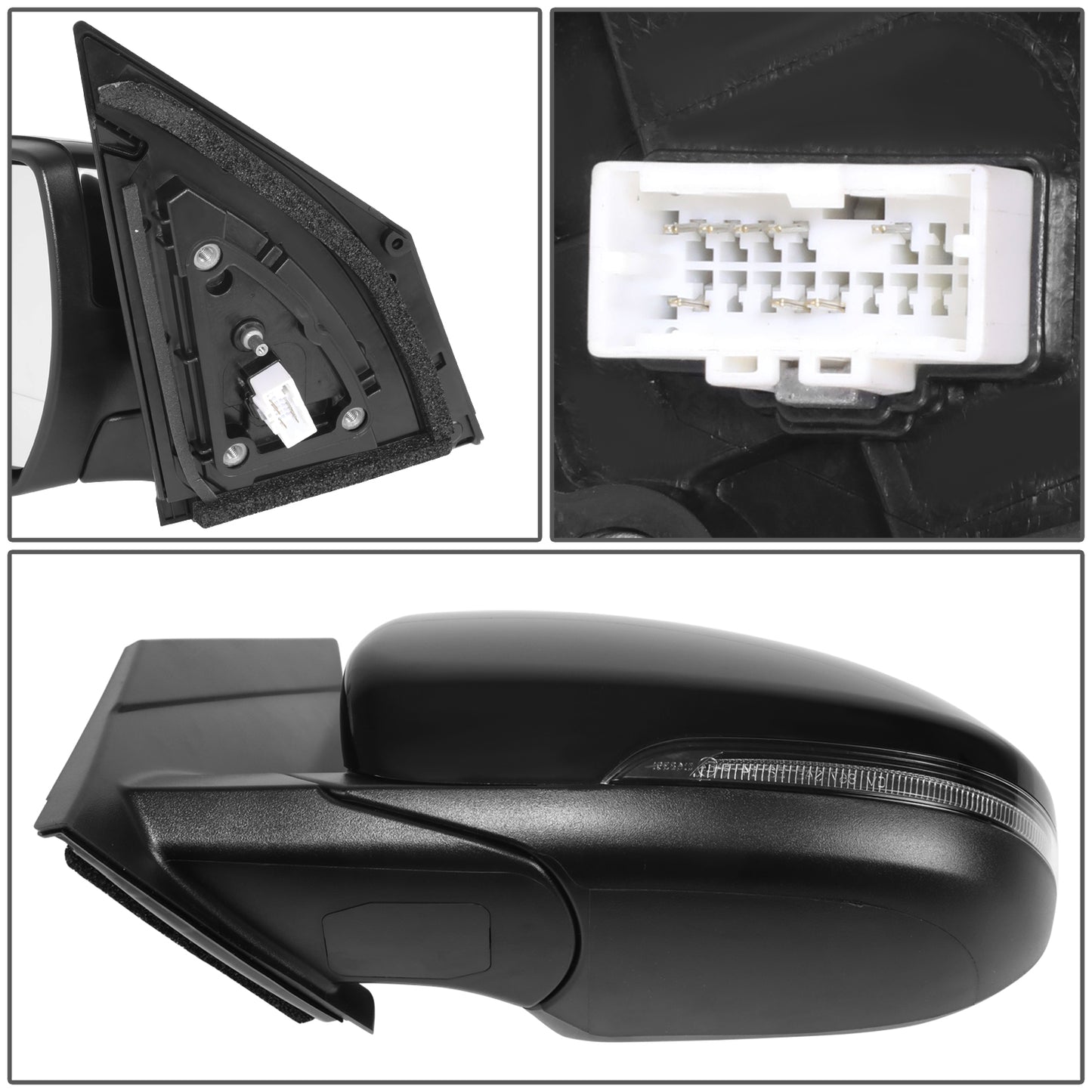 RETROVISOR MIRROR - HYUNDAI TUCSON 2019-2021 - WITH POWER - WITH HEATED GLASS - WITH BLIND SPOT - WITH TURN SIGNAL - OE STYLE - DRIVER LEFT SIDE