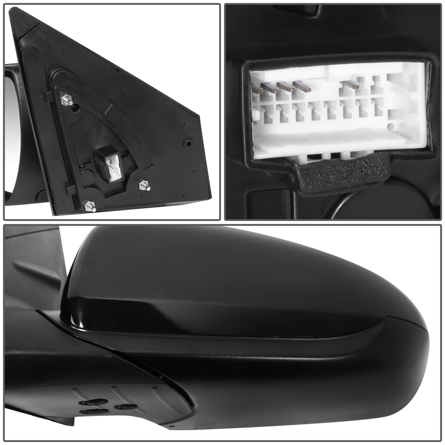 RETROVISOR MIRROR - OE STYLE - HYUNDAI IONIQ 17-21 - WITH POWER - EXC EV - DRIVER SIDE - PAINT TO MATCH - BLACK