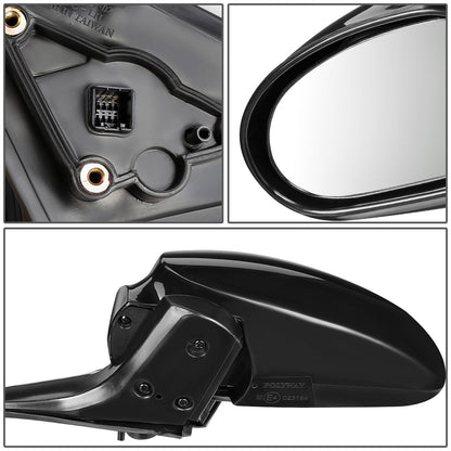 RETROVISOR MIRROR - OEM - 99-05 HYUNDAI SONATA - POWERED - PAINTABLE - BLACK - RIGHT