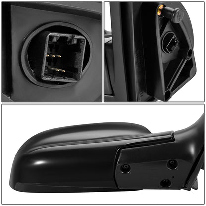 RETROVISOR MIRROR - OEM - 01-03 HYUNDAI SANTA FE - POWERED - HEATED - FOLDING - BLACK - RIGHT