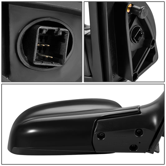 RETROVISOR MIRROR - OEM - 01-03 HYUNDAI SANTA FE - POWERED - HEATED - FOLDING - BLACK - RIGHT