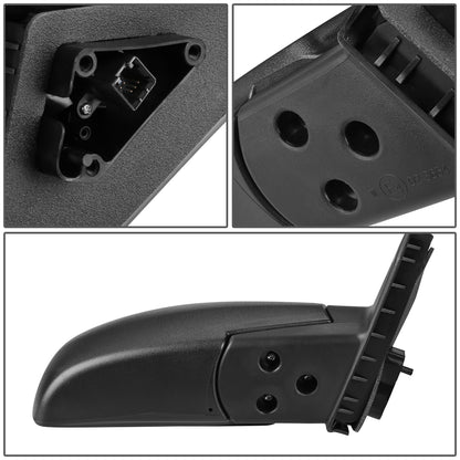 RETROVISOR MIRROR - OEM - 02-05 HYUNDAI ACCENT - POWERED - HEATED - TEXTURED - BLACK - RIGHT