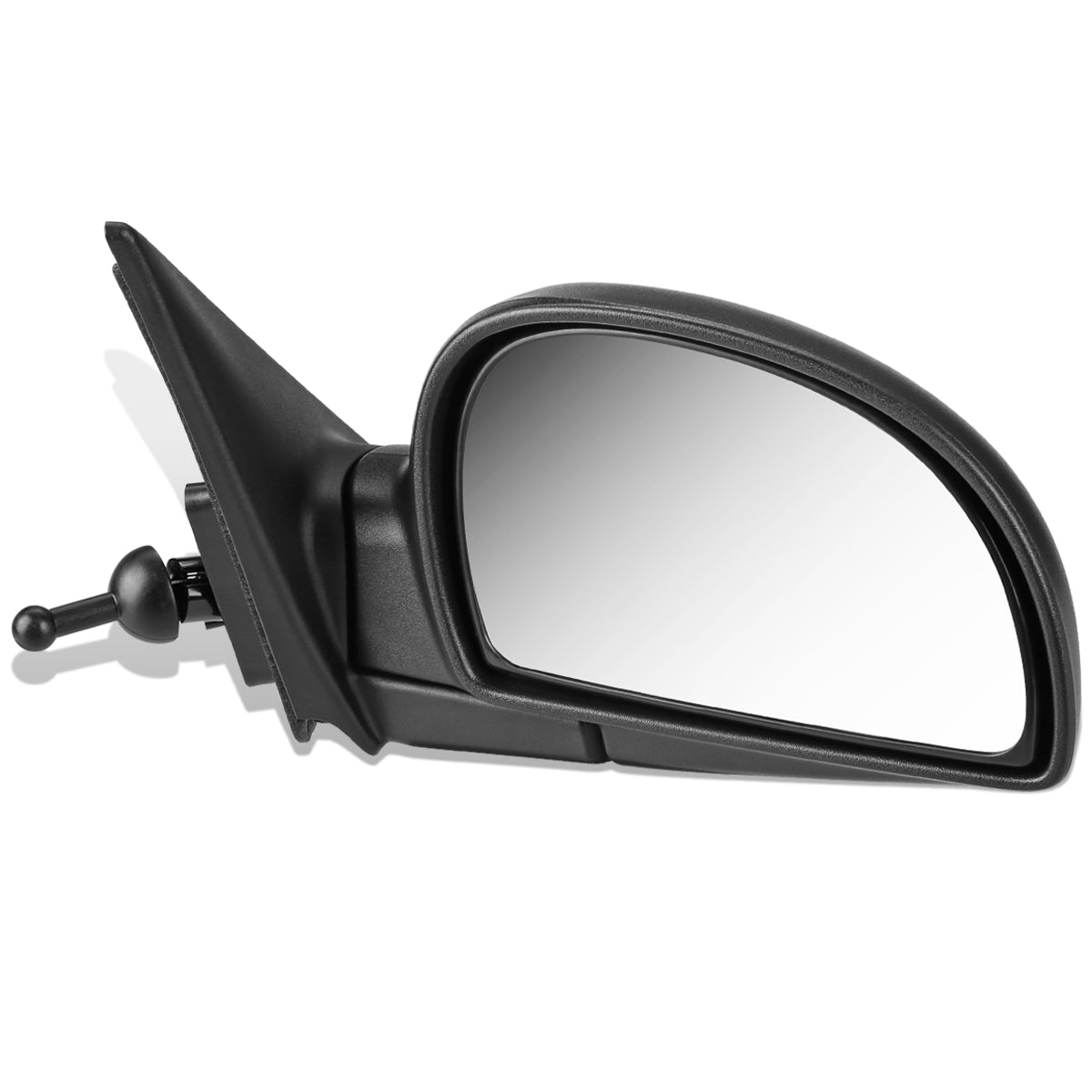 RETROVISOR MIRROR - OEM - 02-05 HYUNDAI ACCENT - MANUAL - TEXTURED - BLACK - RIGHT