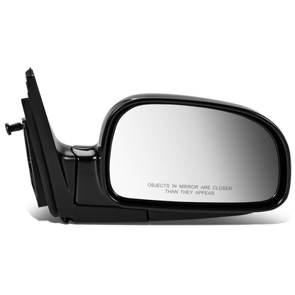 RETROVISOR MIRROR - OEM - 01-06 HYUNDAI SANTA FE - POWERED - HEATED - POWER FOLDING - BLACK MATERIAL - RIGHT