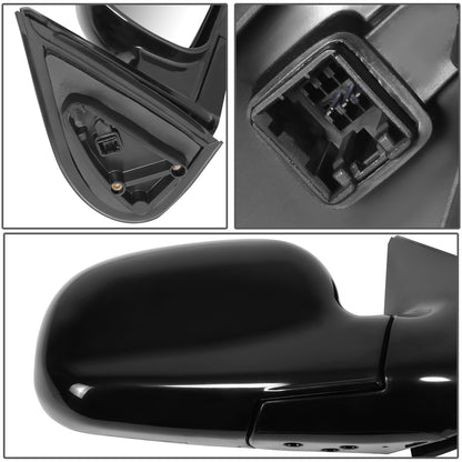 RETROVISOR MIRROR - OE STYLE - HYUNDAI SANTA FE 03-04 - WITH POWER WITH HEATED GLASS - PASSENGER SIDE - PAINT TO MATCH - BLACK