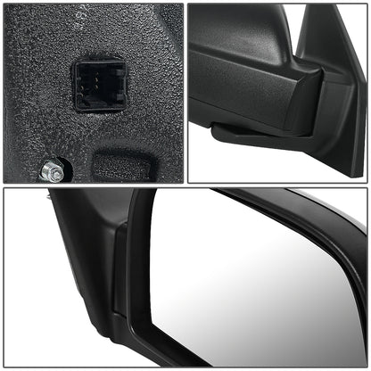 RETROVISOR MIRROR - OEM - 05-09 HYUNDAI TUCSON - POWERED - HEATED - TEXTURED - BLACK - RIGHT