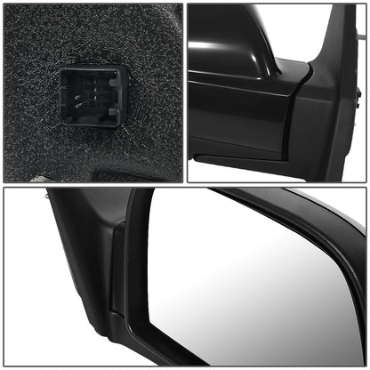 RETROVISOR MIRROR - OEM - 05-09 HYUNDAI TUCSON - POWERED - HEATED - PAINTABLE - BLACK - RIGHT