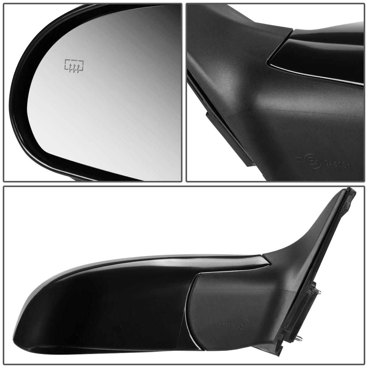 RETROVISOR MIRROR - OEM - 07-10 HYUNDAI ELANTRA - POWERED - HEATED - BLACK - RIGHT