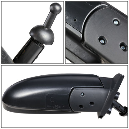 RETROVISOR MIRROR - OEM - 06-09 HYUNDAI ACCENT - MANUAL - TEXTURED - BLACK - RIGHT