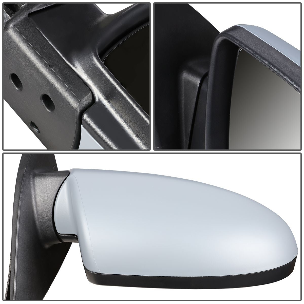 RETROVISOR MIRROR - OEM - 06-09 HYUNDAI ACCENT - POWERED - GRAY - RIGHT