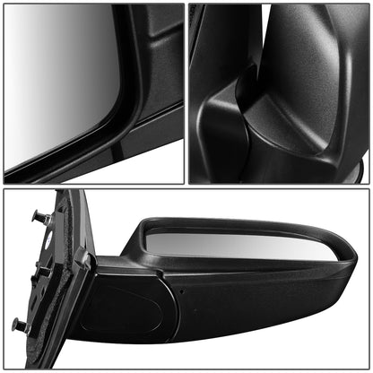 RETROVISOR MIRROR - OEM - 07-12 HYUNDAI SANTA FE - POWERED - HEATED - TEXTURED - BLACK - RIGHT