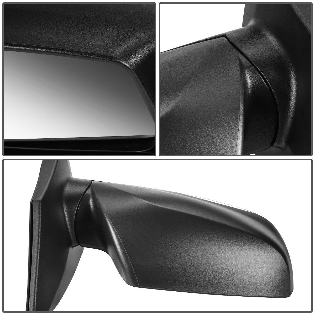 RETROVISOR MIRROR - OEM - 10-15 HYUNDAI TUCSON - POWERED - TEXTURED - BLACK - RIGHT