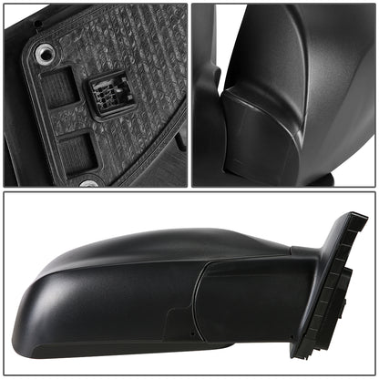 RETROVISOR MIRROR - OEM - 10-15 HYUNDAI TUCSON - POWERED - HEATED - TEXTURED - BLACK - RIGHT