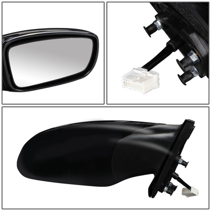 RETROVISOR MIRROR - OEM - 11-14 HYUNDAI SONATA - POWERED - FOLDING - BLACK MATERIAL - RIGHT