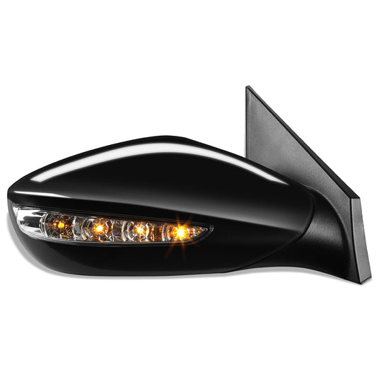 RETROVISOR MIRROR - OEM - 11-14 HYUNDAI SONATA - POWERED - HEATED - TEXTURED - BLACK - RIGHT
