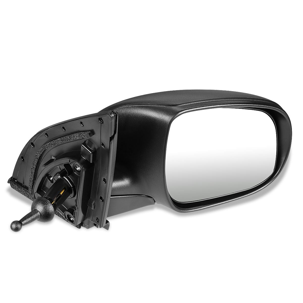 RETROVISOR MIRROR - OEM - 10-11 HYUNDAI ACCENT - MANUAL - TEXTURED - BLACK - RIGHT