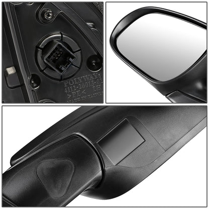 RETROVISOR MIRROR - OEM - 10-11 HYUNDAI ACCENT - POWERED - BLACK - RIGHT