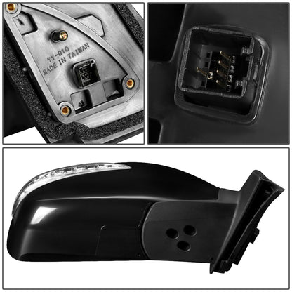 RETROVISOR MIRROR - OEM - 10-15 HYUNDAI TUCSON - POWERED - TEXTURED - BLACK - RIGHT