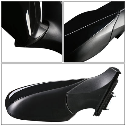 RETROVISOR MIRROR - OEM - 11-13 HYUNDAI ELANTRA - POWERED - HEATED - TEXTURED - BLACK - RIGHT