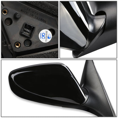 RETROVISOR MIRROR - OEM - 12-14 HYUNDAI VELOSTER - DOES NOT FIT PANORAMIC ROOF MODELS - POWERED - HEATED - PAINTABLE - BLACK - RIGHT