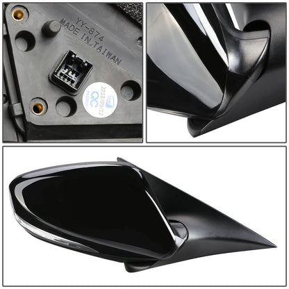 RETROVISOR MIRROR - OEM - 13-14 HYUNDAI VELOSTER - FITS MODELS WITH PANORAMIC SUNROOF - POWERED - HEATED - TEXTURED - BLACK - RIGHT