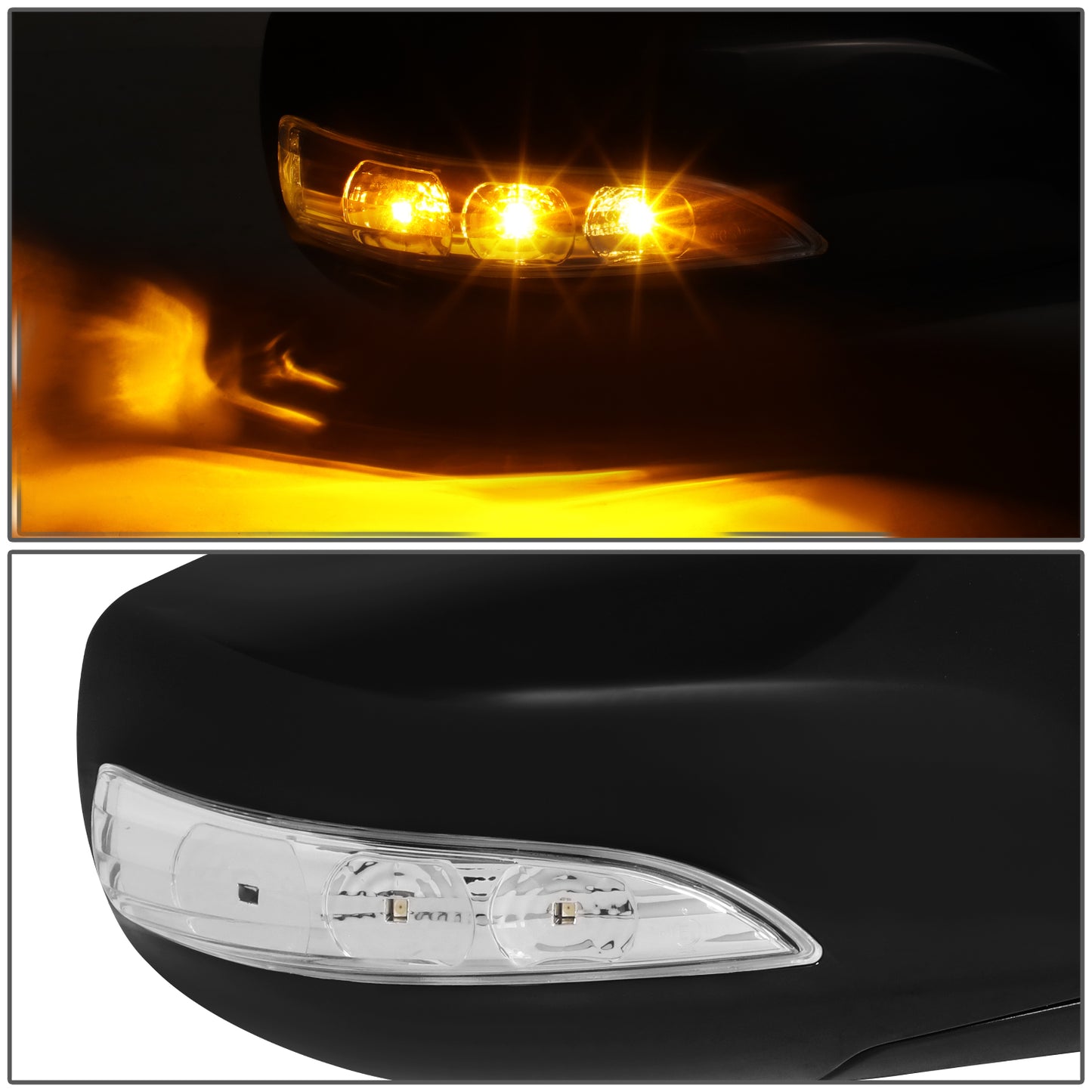 RETROVISOR MIRROR - OE STYLE - HYUNDAI GENESIS COUPE 10-16 - WITH POWER WITH HEATED GLASS WITH TURN SIGNAL - PASSENGER SIDE - PAINT TO MATCH - BLACK