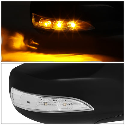 RETROVISOR MIRROR - OE STYLE - HYUNDAI GENESIS COUPE 10-16 - WITH POWER WITH HEATED GLASS WITH TURN SIGNAL - PASSENGER SIDE - PAINT TO MATCH - BLACK