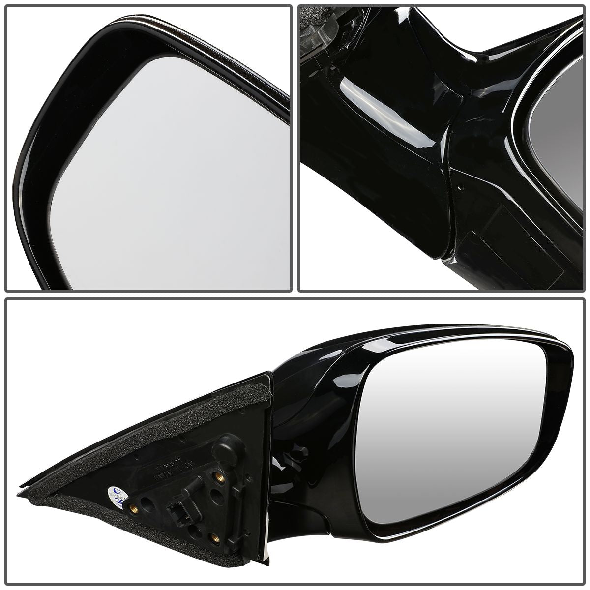 RETROVISOR MIRROR - OEM - 12-14 HYUNDAI VELOSTER - FITS MODELS WITH PANORAMIC SUNROOF - POWERED - HEATED - TEXTURED - BLACK - RIGHT