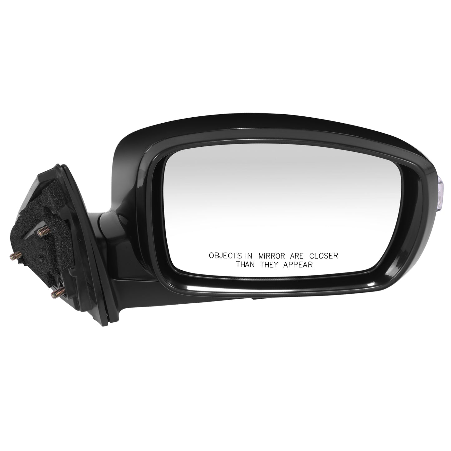 RETROVISOR MIRROR - OE STYLE - HYUNDAI GENESIS 2009-2014 - WITH POWER WITH HEATED GLASS WITH TURN SIGNAL - PASSENGER RIGHT SIDE - BLACK