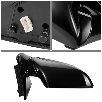 RETROVISOR MIRROR - OEM - 13-16 HYUNDAI SANTA FE - POWERED - FOLDING - BLACK MATERIAL - RIGHT