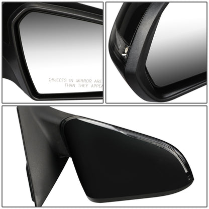 RETROVISOR MIRROR - OEM - 15-17 HYUNDAI SONATA - POWERED - HEATED - W/ SIGNAL LIGHT - FOLDING - BLACK MATERIAL - RIGHT