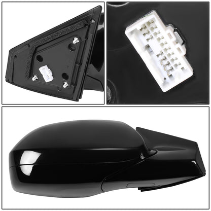 RETROVISOR MIRROR - OE STYLE - HYUNDAI SANTA FE 13-16 - WITH POWER - PASSENGER SIDE - PAINT TO MATCH - BLACK