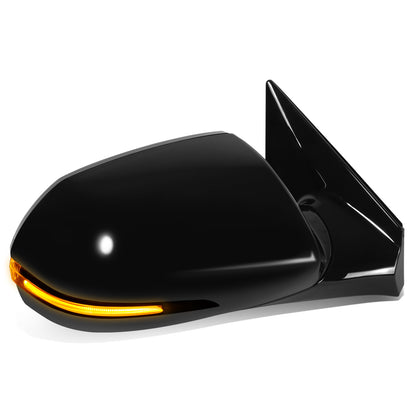 RETROVISOR MIRROR - OE STYLE - HYUNDAI SANTA FE 2013-2016 - WITH POWER WITH HEATED GLASS WITH TURN SIGNAL - PASSENGER RIGHT SIDE - BLACK