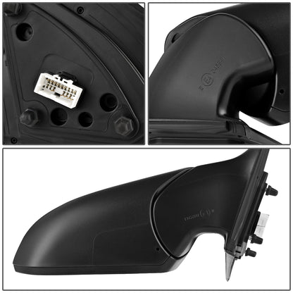 RETROVISOR MIRROR - OEM - 17-18 HYUNDAI ELANTRA - POWERED - HEATED - W/ SIGNAL LIGHT - W/ MEMORY - W/ BSD - FOLDING - BLACK MATERIAL - RIGHT