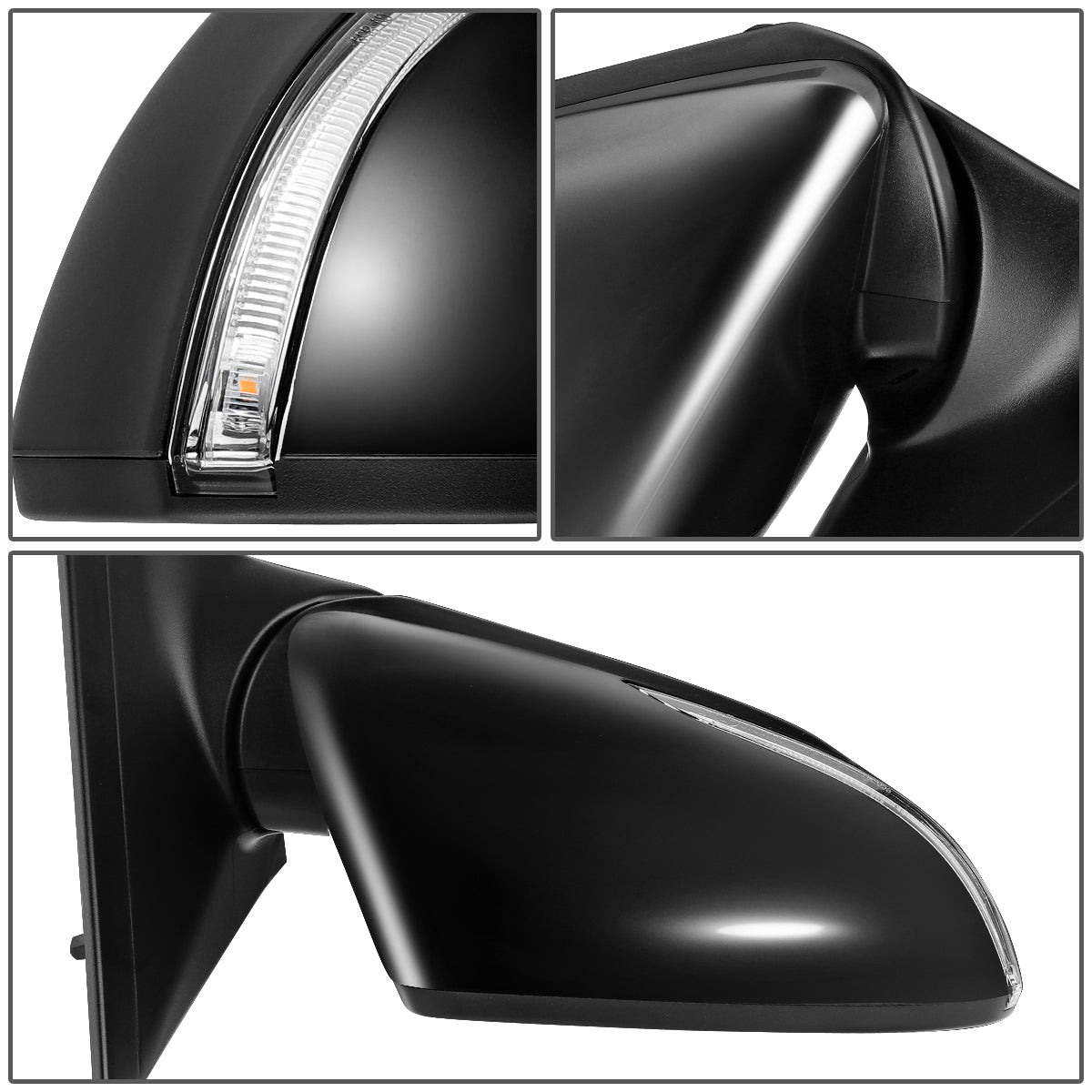 RETROVISOR MIRROR - OEM - 17-18 HYUNDAI ELANTRA - POWERED - HEATED - W/ SIGNAL LIGHT - W/ MEMORY - W/ BSD - FOLDING - BLACK MATERIAL - RIGHT