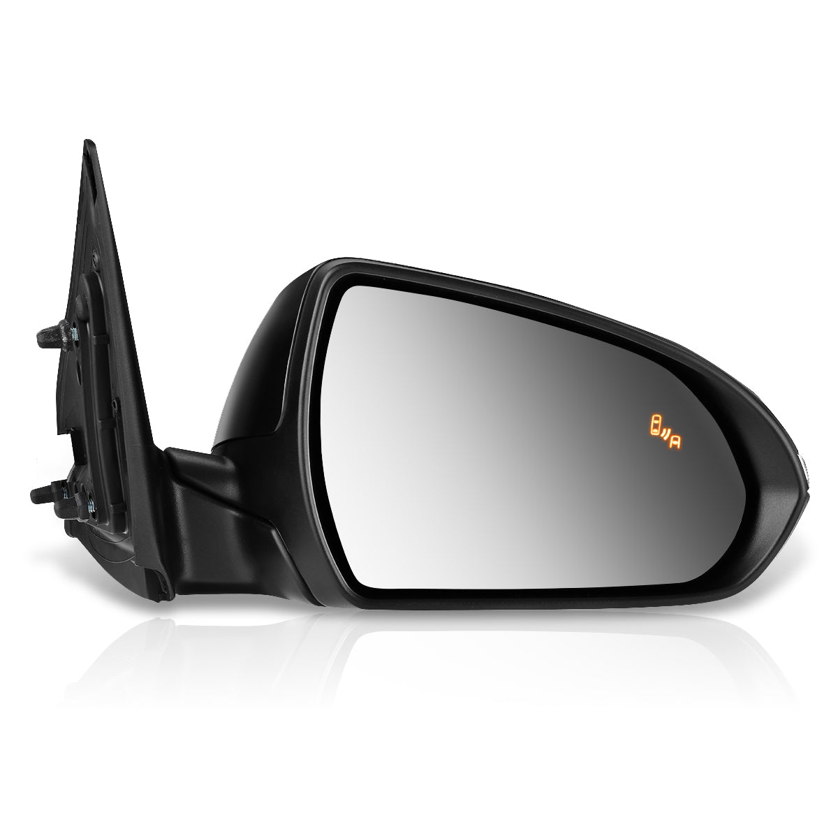 RETROVISOR MIRROR - OEM - 17-18 HYUNDAI ELANTRA - POWERED - HEATED - W/ SIGNAL LIGHT - W/ MEMORY - W/ BSD - FOLDING - BLACK MATERIAL - RIGHT
