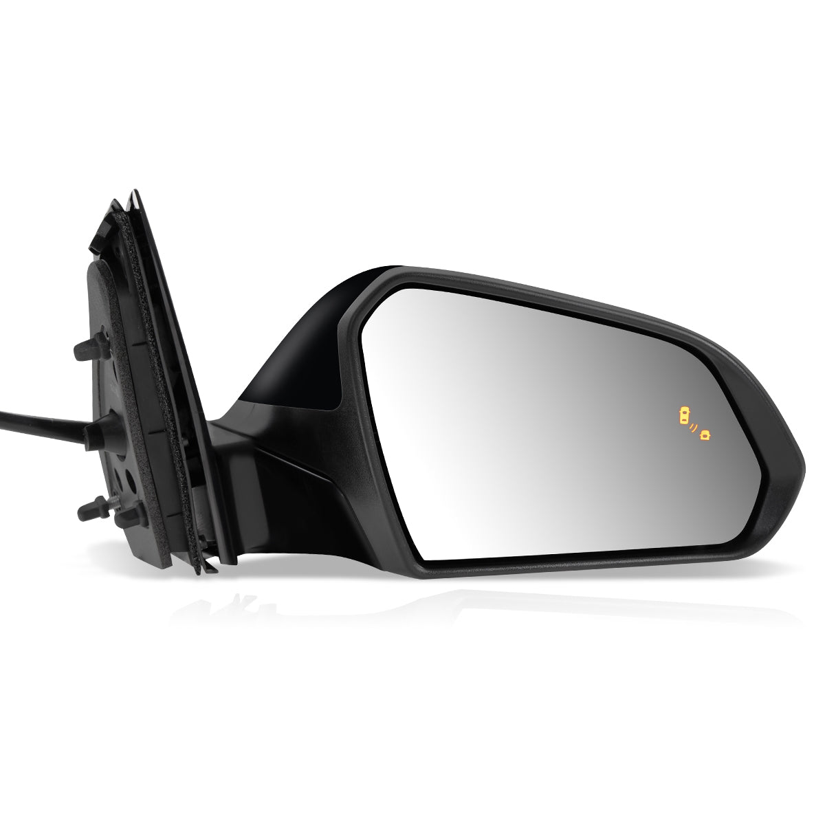 RETROVISOR MIRROR - OEM - 15-17 HYUNDAI SONATA - POWERED - HEATED - W/ SIGNAL LIGHT - W/ BSD - FOLDING - BLACK MATERIAL - RIGHT
