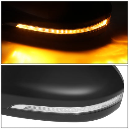 RETROVISOR MIRROR - OE STYLE - HYUNDAI TUCSON 16-18 - WITH POWER WITH HEATED GLASS WITH BLIND SPOT WITH SIGNAL - PASSENGER SIDE - PAINT TO MATCH - BLACK