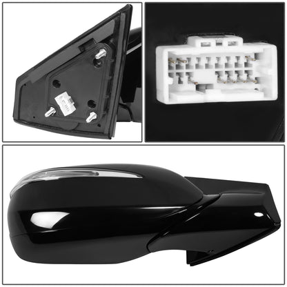 RETROVISOR MIRROR - OE STYLE - HYUNDAI SANTA FE SPORT 13-18 - WITH POWER WITH HEATED GLASS WITH TURN SIGNAL WITH BLIND SPOT - PASSENGER SIDE - PAINT TO MATCH - BLACK