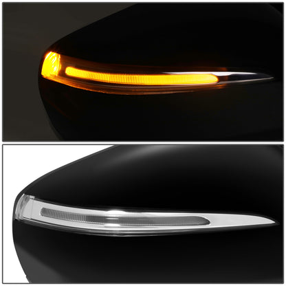 RETROVISOR MIRROR - OE STYLE - HYUNDAI SANTA FE SPORT 13-18 - WITH MEMORY WITH HEATED GLASS WITH TURN SIGNAL WITH BLIND SPOT - PASSENGER SIDE - PAINT TO MATCH - BLACK