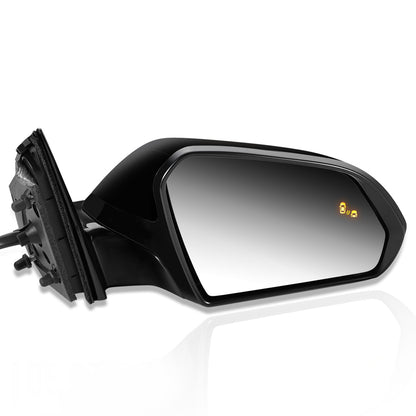 RETROVISOR MIRROR - OEM - 15-17 HYUNDAI ELANTRA - POWERED - HEATED - W/ SIGNAL LIGHT - W/ BSD - FOLDING - BLACK MATERIAL - RIGHT