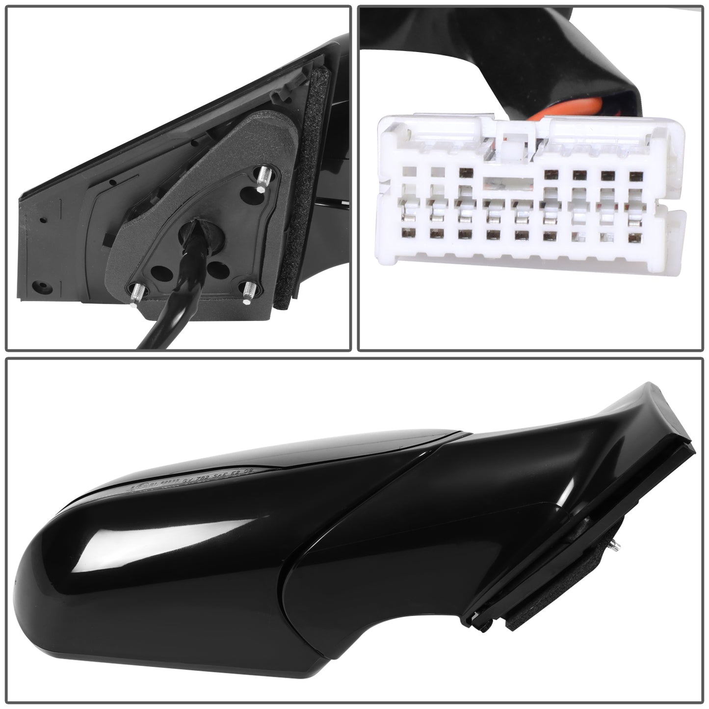 RETROVISOR MIRROR - HYUNDAI SONATA 2018-2019 - WITH MEMORY - WITH HEATED GLASS - WITH BLIND SPOT - OE STYLE - PASSENGER RIGHT SIDE